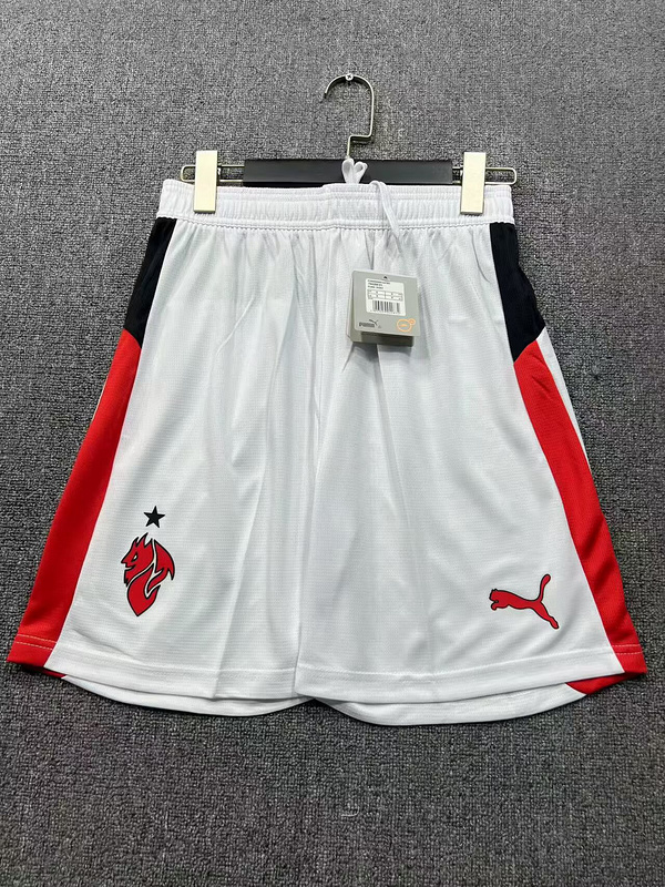 AAA Quality AC Milan 25/26 Away White Soccer Shorts